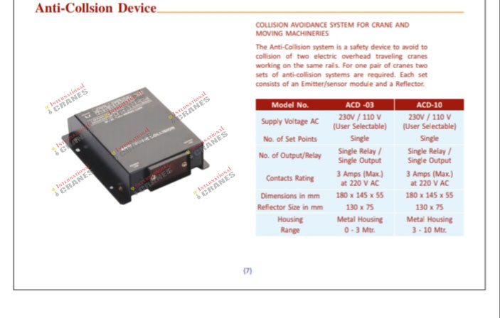 Anti Collison Device